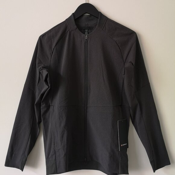 NWT LULULEMON GGRE Graphite Dark Grey Airing Easy Bomber Jacket Men's Small - Picture 1 of 12